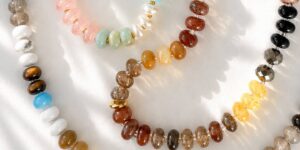 faire_b4_02 Color Garden Beaded Necklace – Natural Stone Beads Mix