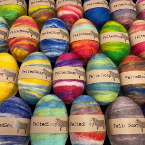faire_b4_11 Felted Soap Multicolored Individually Labeled Unique Gift
